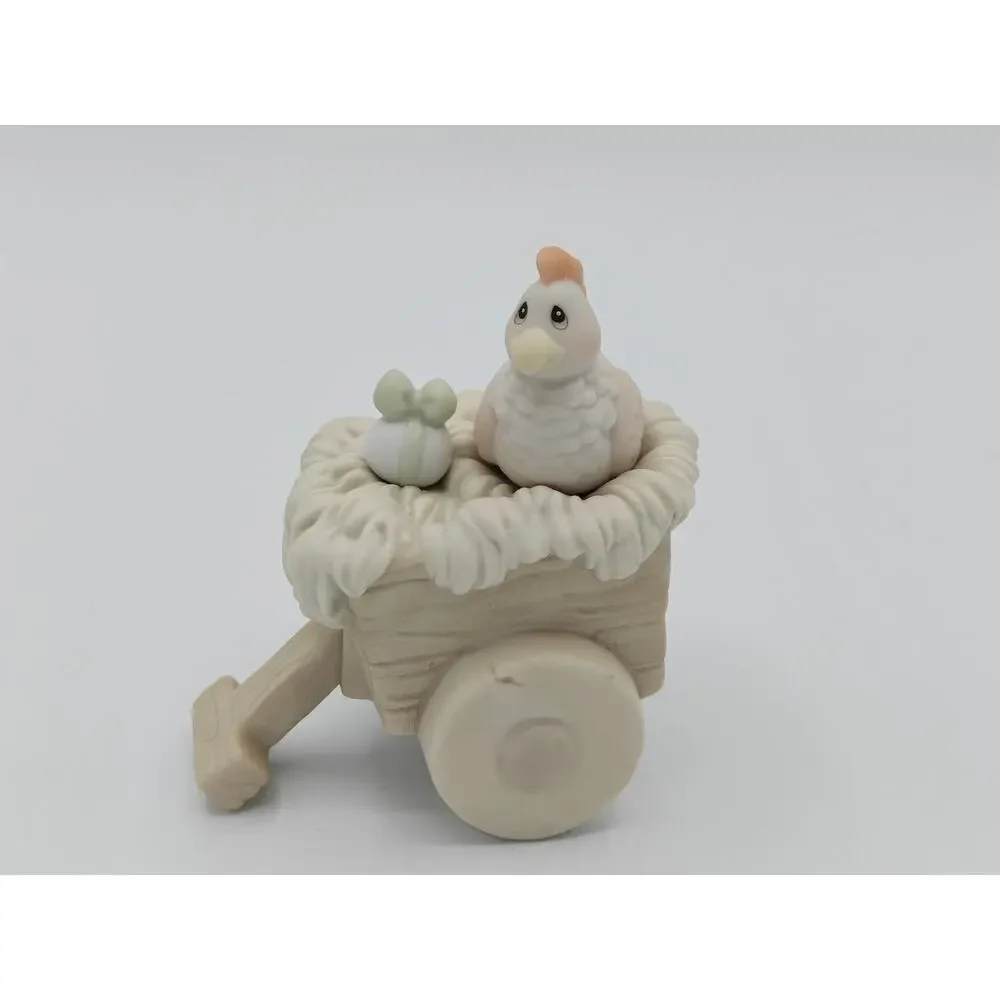 Precious‎ Moments Nativity Cart 528072 Enesco 1994 Porcelain Figurine With Box